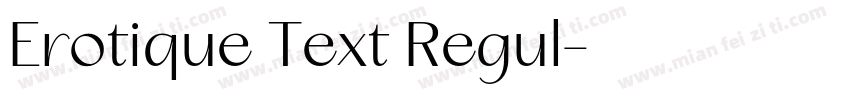 Erotique Text Regul字体转换
